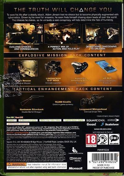 Deus Ex Human Revolution - XBOX 360 (B Grade) (Genbrug)
